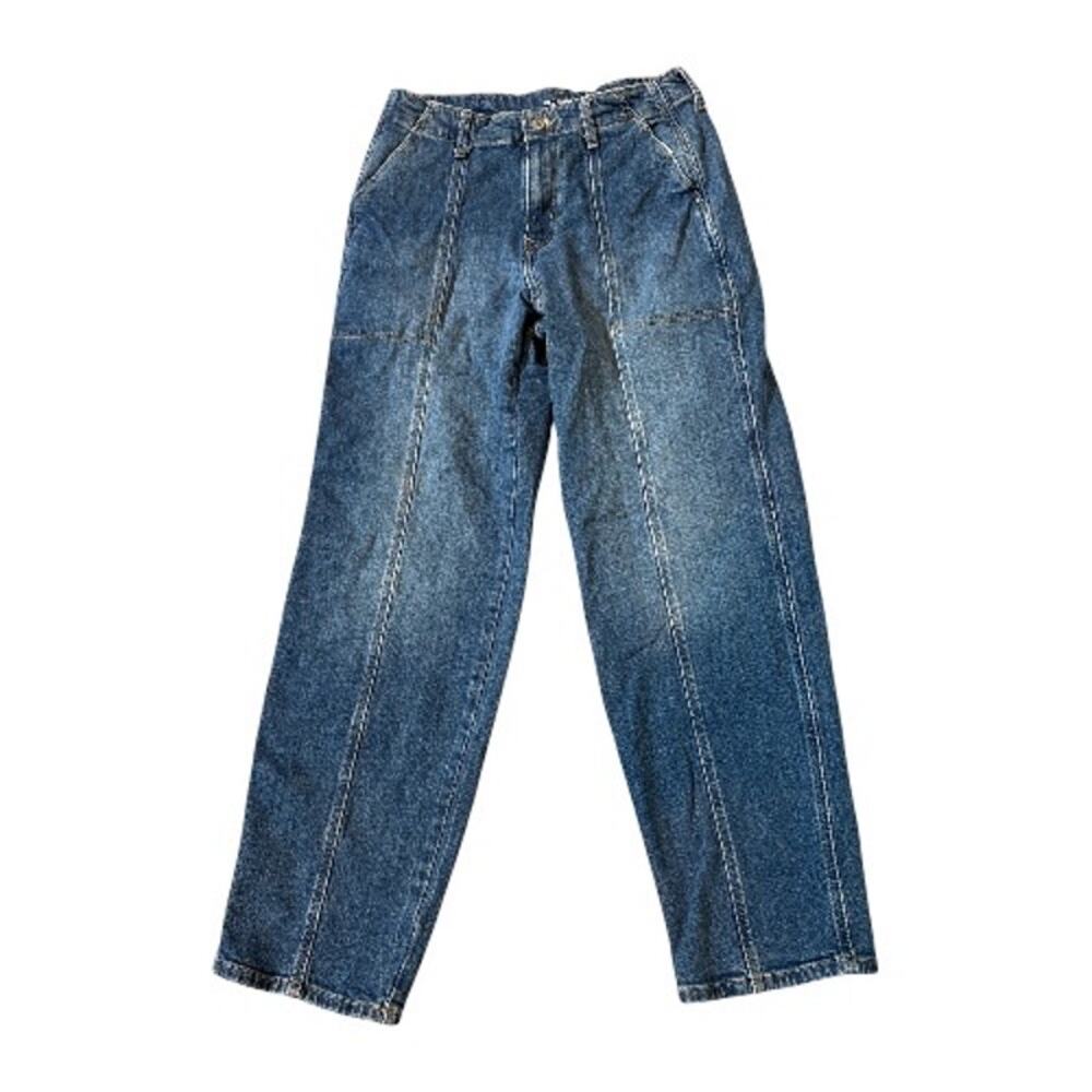 Old Navy High Rise OG Loose Secret Smooth Pockets Utility Jeans 8